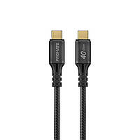 Кабель Promate PowerBolt240-2M USB Type-C to USB Type-C 240W PD 2 м Black (powerbolt240-2m.black)