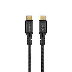 Кабель Promate PowerBolt240-2M USB Type-C to USB Type-C 240W PD 2 м Black (powerbolt240-2m.black)