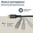 Кабель Promate PowerBolt240-1M USB Type-C to USB Type-C 240W PD 1 м Black (powerbolt240-1m.black), фото 6