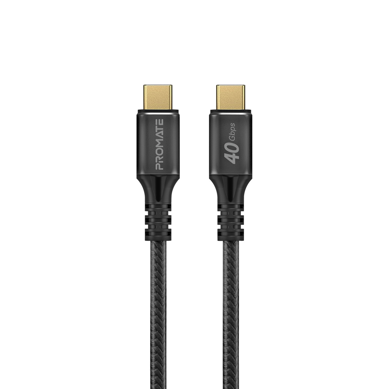 Кабель Promate PowerBolt240-1M USB Type-C to USB Type-C 240W PD 1 м Black (powerbolt240-1m.black)