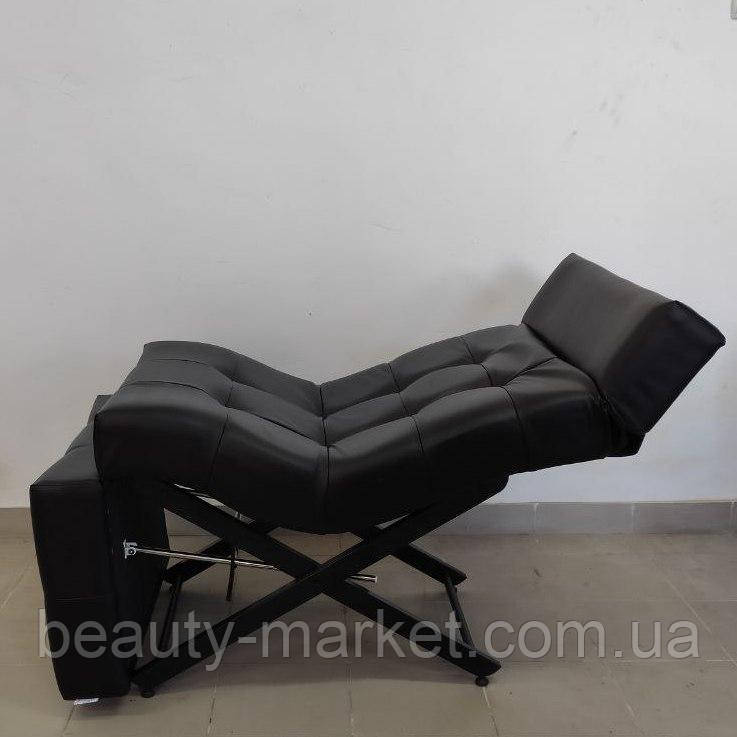 Анатомическая кушетка Tertio 2 Black для лэшмейкеров и бровистов