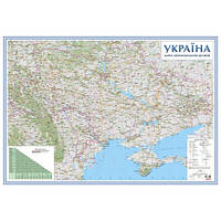 Україна. Карта автомобільних шляхів, м-б 1:1 000 000 (на картоні). Картографія