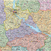 Україна. Політико-адміністративна карта, м-б 1:1 000 000 (на картоні). Картографія