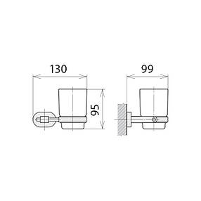 D52061, склянка для зубних щіток, фото 2