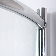 Душова кабіна 100х100 см рама хром, скло прозоре Rhein RH415 без піддона, фото 3