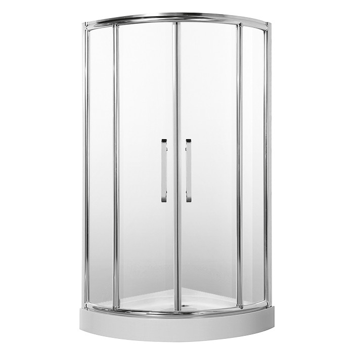 Душова кабіна 90х90 см рама хром, скло прозоре 6 мм Rhein RH116 без піддона