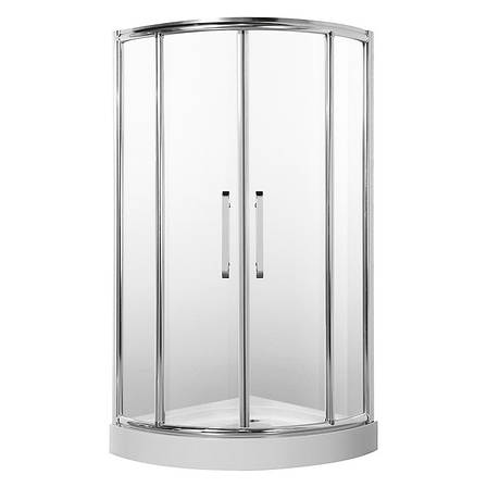 Душова кабіна 90х90 см рама хром, скло прозоре 6 мм Rhein RH116 без піддона, фото 1