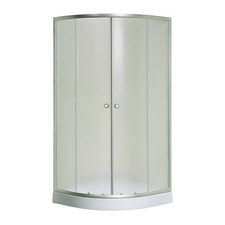 S-80/15 new, Sansa, душова кабіна 80 х 80 см, рама сатин, скло фабрік, фото 1