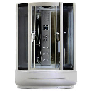 TS8009-1, Miracle, гідробокс з КПК, 170 х 85 см, рама сатин, скло сіре, фото 1