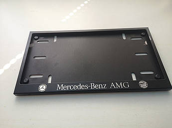 Номерна рамка для авто Mercedes-Benz AMG black, рамка під американський номер