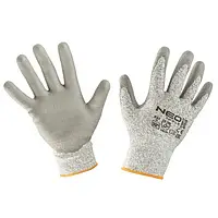 Перчатки рабочие Neo Tools 97-609-10 с полиуретановым покрытием, против порезов, р.