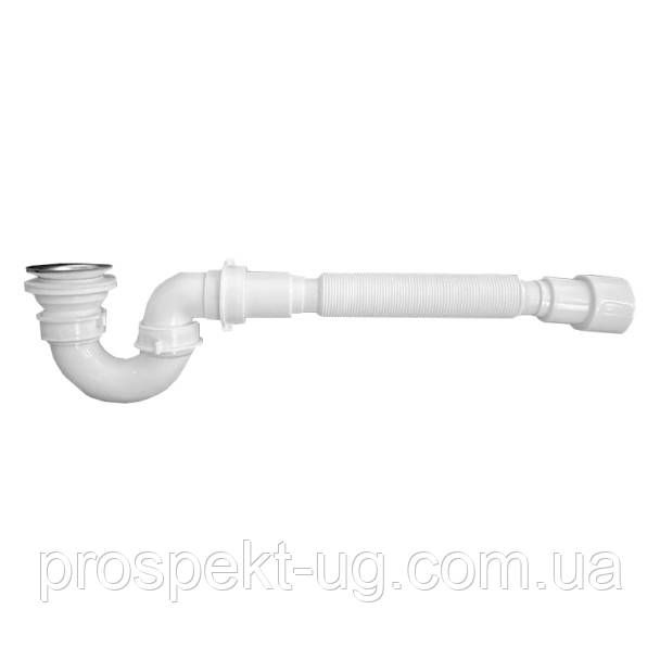 Сифон для піддона VIDAN, V-образний, н/ж (під отвір 1½) Ду 40/50