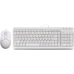 Комплект клавіатура та миша A4Tech Fstyler F1512 White (4711421958004) USB