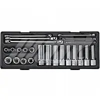 Набір інструменту ключі TORX E6-E24, головки 1/2" E10-E24 24ед