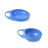 Тарілка для годування Nuvita Easy Eating NV8461 Blue 2шт