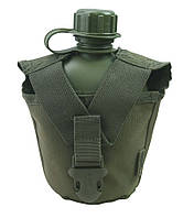 Фляга армійська тактична KOMBAT UK ЗСУ (ВСУ) Tactical Water Bottle 0,95л оливковий KU_22