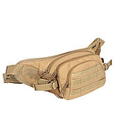 Сумка-бананка тактическая на пояс сумка боковая бедра военная поясная Summit Waist Bag 3л койот DM_11