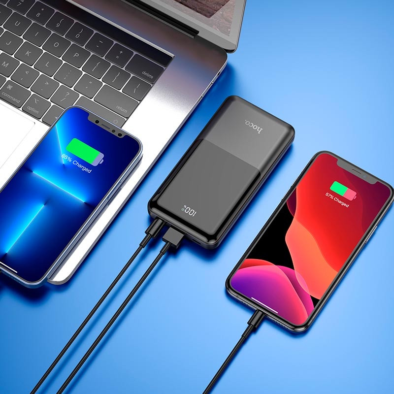 Повербанк, портативний зарядний пристрій Power Bank УМБ Hoco Q9 Shell PD20W+QC3.0 10000mAh чорний