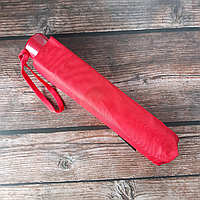 Легкий механический зонтик с карбоновым каркасом в красном цвете от фирмы "SL"