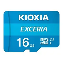 Карта памяті Kioxia LMEX1L016GG2 Blue 16GB microSDHC З адаптером Class 10 UHS-I