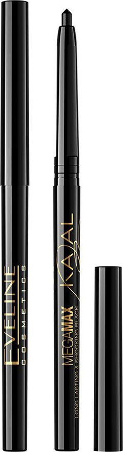 Олівець автоматичний для очей Eveline Mega Max Kajal чорний 4 г (5901761915112)