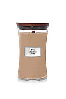 Ароматическая свеча с ароматом айвы, ириса и кедра Woodwick Large Cashmere 609 г