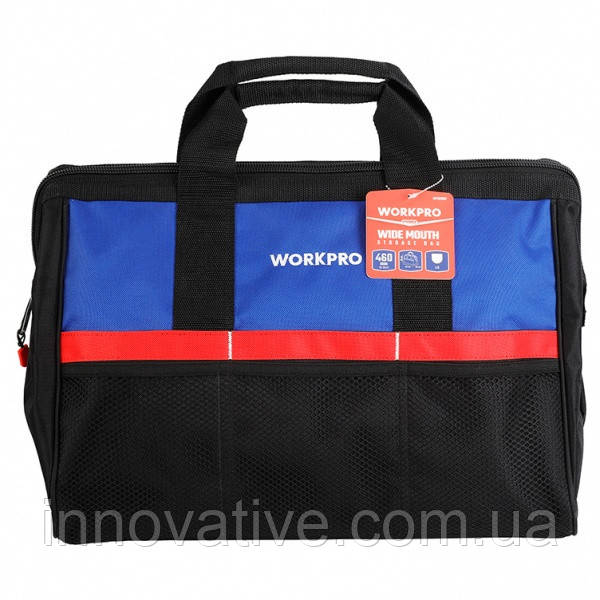 Сумка для інструменту Workpro WP281001, на блискавці (Чорний)