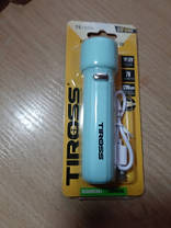 Ліхтарик ручний акумуляторний TIROSS 1859, 1W LED-заряд від мікро USB, фото 4