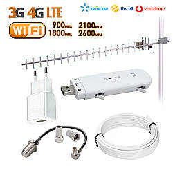 4G комплект з WiFi Роутером ZTE MF79U та спрямована антена ENERGY (21 дБ) (Енергія). До 150 Мбіт/с