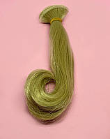 Волосы для кукол, Kerr Ye Luoli, прямые каре, цвет Русый (№ 10), длина 15 см