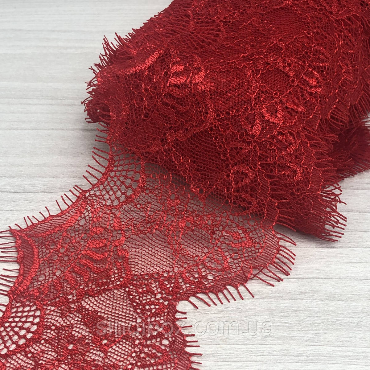 (3 метра) Французское кружево с ресничками, Шантильи 7см (1317), Цвет ...