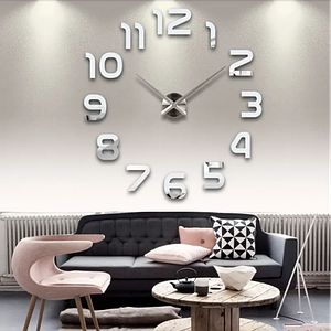 Великі настінні годинники DIY Clock з цифрами СІРШІ (172520)