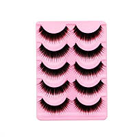 Накладные эффектные многоразовые ресницы. Ресницы черные накладные 5 пар. Ресницы для вечеринок и фотосессий