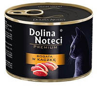 Влажный корм для кошек с уткой Dolina Noteci Premium 185 г