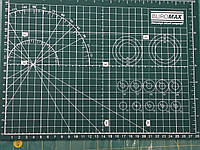 Самовосстанавливающийся коврик для резки трёхслойный. Формат А2 BUROMAX 6502