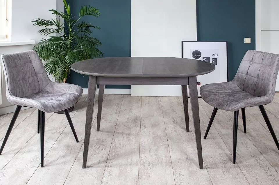 Кухонний стіл Прага Next розкладний з масиву дерева Askalon , колір сірий