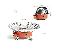 Портативная туристическая встроенная газовая горелка