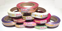 Стрічка Dolce, Colorissima метал (малюнок, люрекс/смуга)