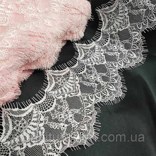 (3 метра) Французское кружево с ресничками, Шантильи 7см (1317), Цвет ...
