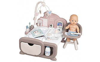 Ігровий центр Smoby Toys Baby Nurse Дитяча кімната зі звуковими ефектами, з пупсом та аксесуарами