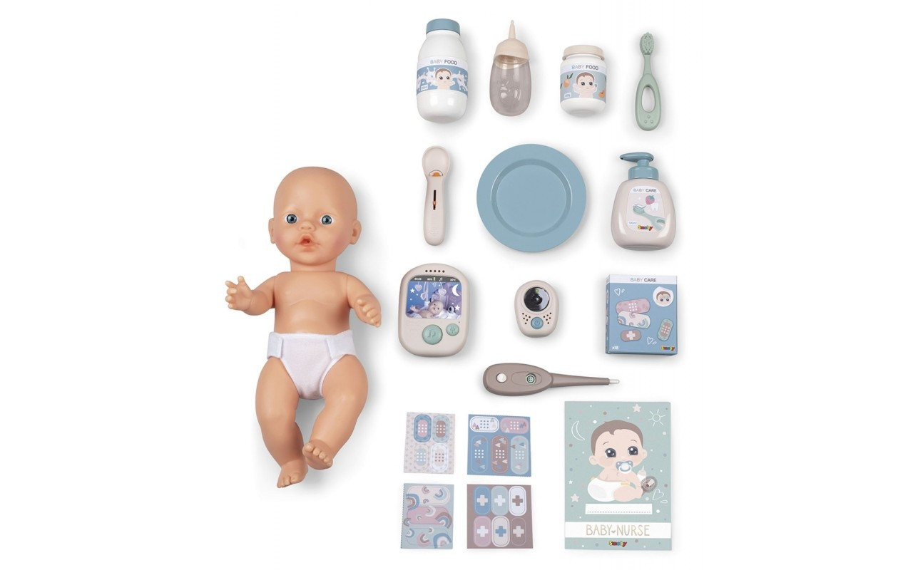 Игровой центр Smoby Toys Baby Nurse Детская комната со звуковыми эффектами, с пупсом и аксессуарами - фото 2 - id-p654306460