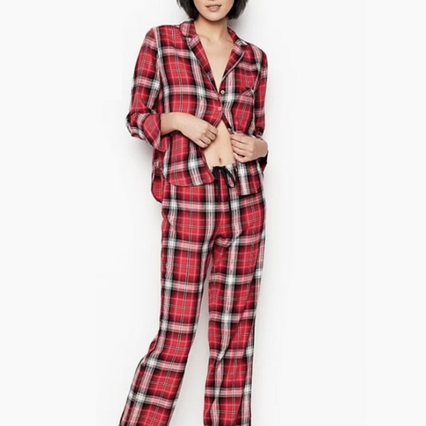 Піжама жіноча картата Vikki M червоний