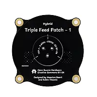 Triple Feed Patch-1 антенна 5,8 ГГц 9,4 dBi направленная с терминатором для FPV Fatshark Goggles Drone