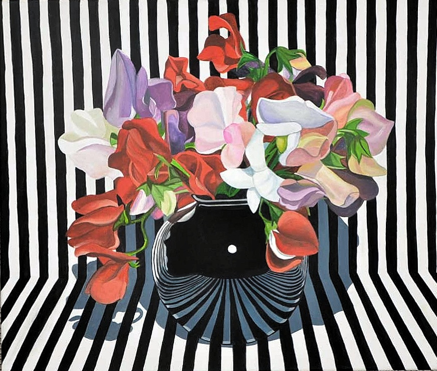 Картина. "Натюрморт з квітами". Абстракція. Акрил, полотно, 50×60 см живопис