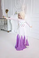 Карнавальный костюм для девочки Эльза в белом, рост от 104 до 134 см
