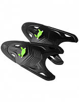 Лопатки для плавания MadWave PADDLES FREESTYLE M0746 07 гребни PP силикон black