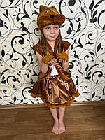 Детский карнавальный новогодний костюм Белка, костюм Белочки