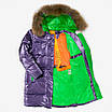 Пальто зимове для дивчаток Maliyana 134 бузкове 982041, фото 3