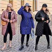 Жіноча куртка подовжена зимова