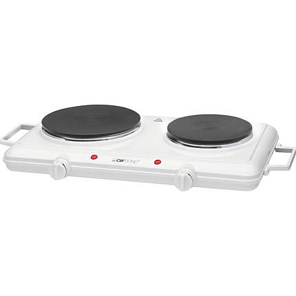 Електрична плита подвійна CLATRONIC DKP 3583 переносна для кухні Компактна кухонна електроплита для дачі, фото 2